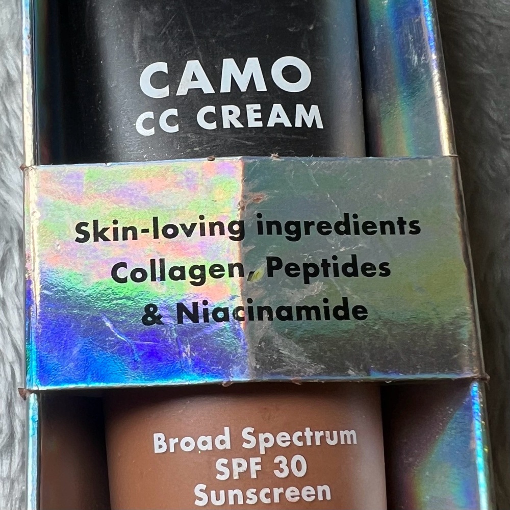 ELF Camo CC Cream Deep 530‎ W 1.05 Oz Warm Olive Undertones Skin SPF 30 New - Picture 3 of 11